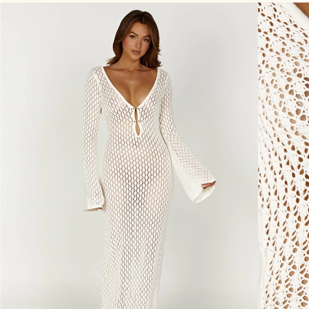 Meshki Crochet maxi Swim Cover-Up